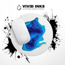 3D Blue Abstract Paper Cuts V2// WaterProof Rubber Foam Backed Anti-Slip Mouse Pad for Home Work Office or Gaming Computer Desk