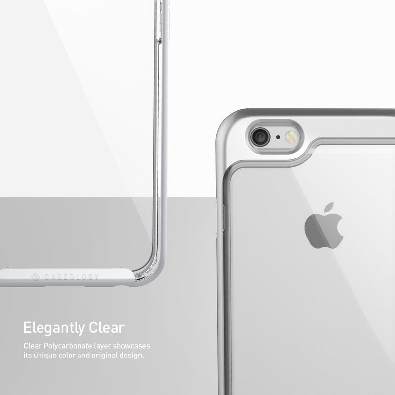 The Silver & Clear Polycarbonate Bumper iPhone 6/6s Case