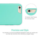 The Mint and Champagne Gold Dual Layer Slider / Soft Interior Cover iPhone 6/6s Case