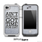Aint Nobody Got Time For Dat Black Silver Print Skin for the iPhone 5 or 4/4s LifeProof Case