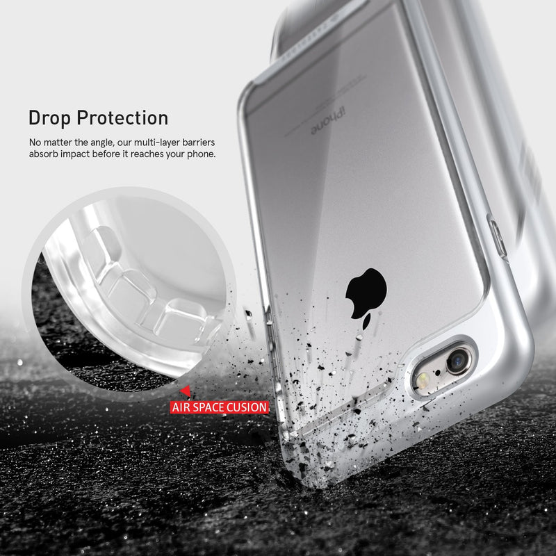 The Silver & Clear Polycarbonate Bumper iPhone 6/6s Case