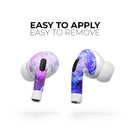 Abstract Blue & Pink Surface - Full Body Skin Decal Wrap Kit for the Wireless Bluetooth Apple Airpods Pro, AirPods Gen 1 or Gen 2 with Wireless Charging