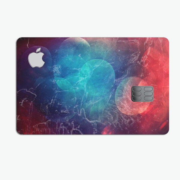 Abstract Fire & Ice V7 - Premium Protective Decal Skin-Kit for the Apple Credit Card