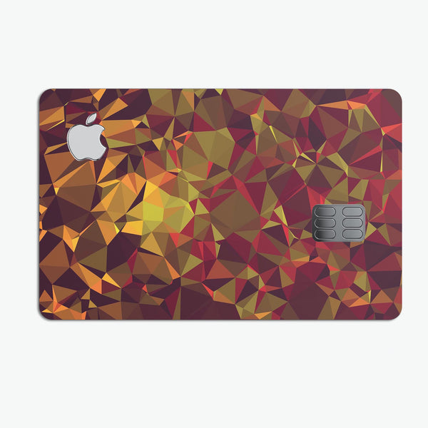 Abstract Geometric Lava Triangles - Premium Protective Decal Skin-Kit for the Apple Credit Card
