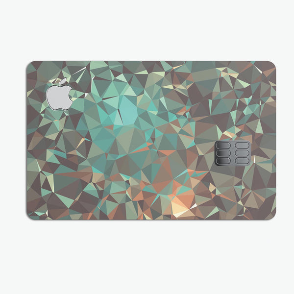 Abstract MultiColor Geometric Shapes Pattern - Premium Protective Decal Skin-Kit for the Apple Credit Card