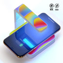 Abstract Neon Wave V8 UV Germicidal Sanitizing Sterilizing Wireless Smart Phone Screen Cleaner + Charging Station