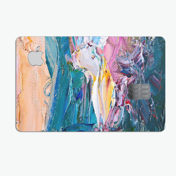 Abstract Oil Strokes - Premium Protective Decal Skin-Kit for the Apple Credit Card