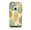 Abstract Pastel Lined-Leaves Skin for the iPhone 5c OtterBox Commuter Case