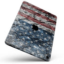Aged and Wrinkled American Flag - Full Body Skin Decal for the Apple iPad Pro 12.9", 11", 10.5", 9.7", Air or Mini (All Models Available)