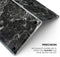 Black Scratched Marble - Skin Decal Wrap Kit Compatible with the Apple MacBook Pro, Pro with Touch Bar or Air (11", 12", 13", 15" & 16" - All Versions Available)