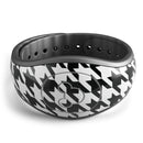 Black and White Houndstooth Pattern - Decal Skin Wrap Kit for the Disney Magic Band