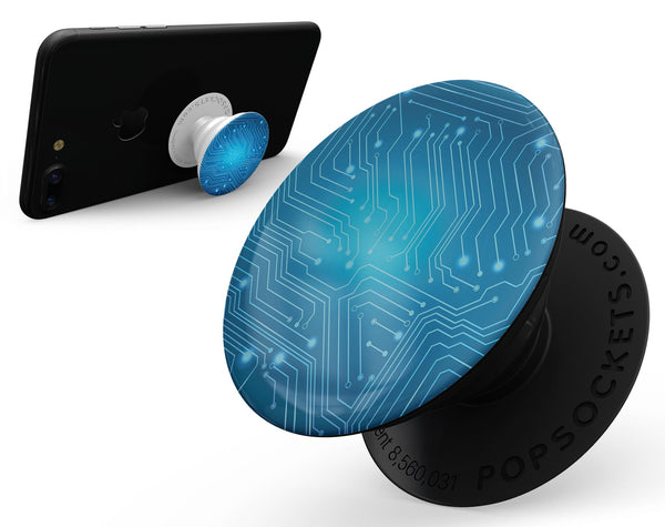 Blue Circuit Board V2 - Skin Kit for PopSockets and other Smartphone Extendable Grips & Stands
