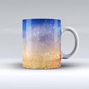 The-Blue-and-Orange-Scratched-Surface-with-Glowing-Gold-ink-fuzed-Ceramic-Coffee-Mug