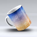 The-Blue-and-Orange-Scratched-Surface-with-Glowing-Gold-ink-fuzed-Ceramic-Coffee-Mug