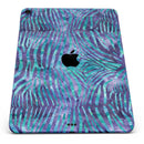 Blue and Purple Watercolor Zebra Pattern - Full Body Skin Decal for the Apple iPad Pro 12.9", 11", 10.5", 9.7", Air or Mini (All Models Available)
