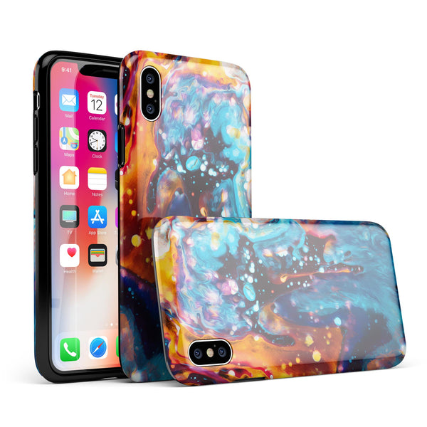 Blurred Abstract Flow V12 - iPhone X Swappable Hybrid Case