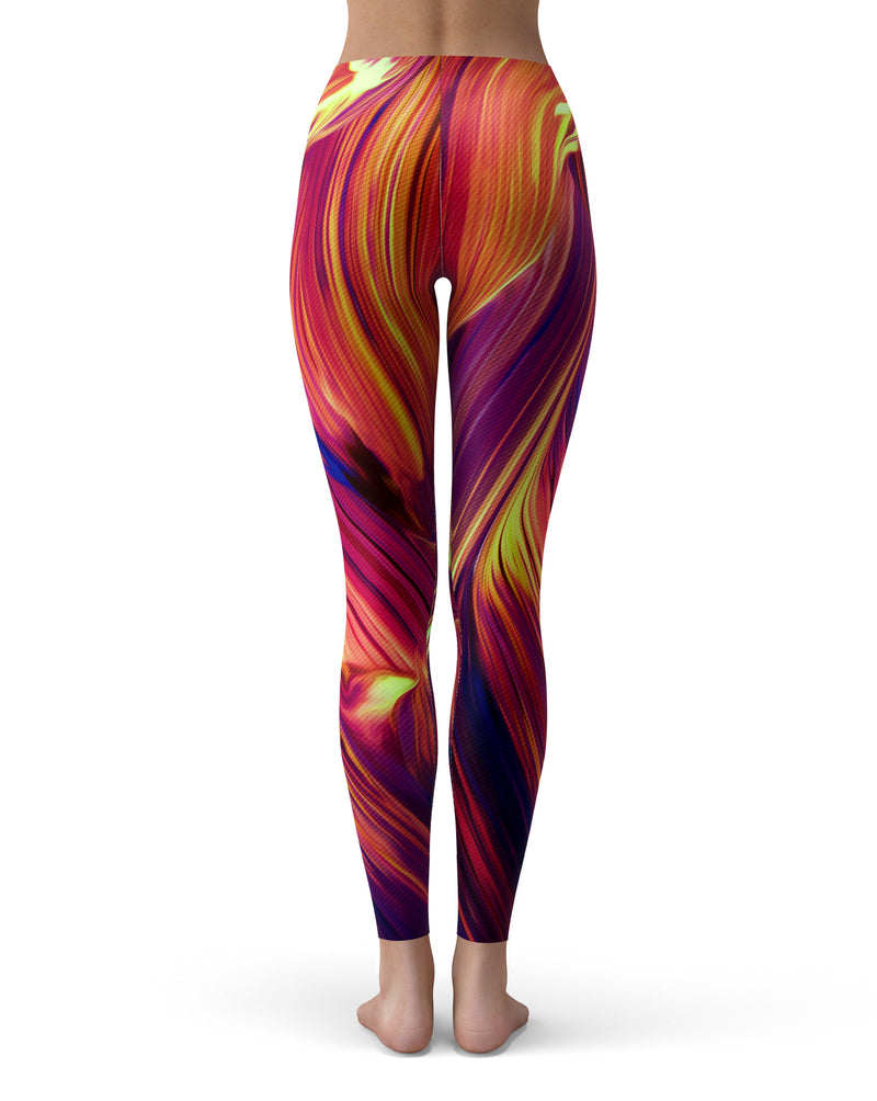 Blurred Abstract Flow V17 - All Over Print Womens Leggings / Yoga or Workout Pants