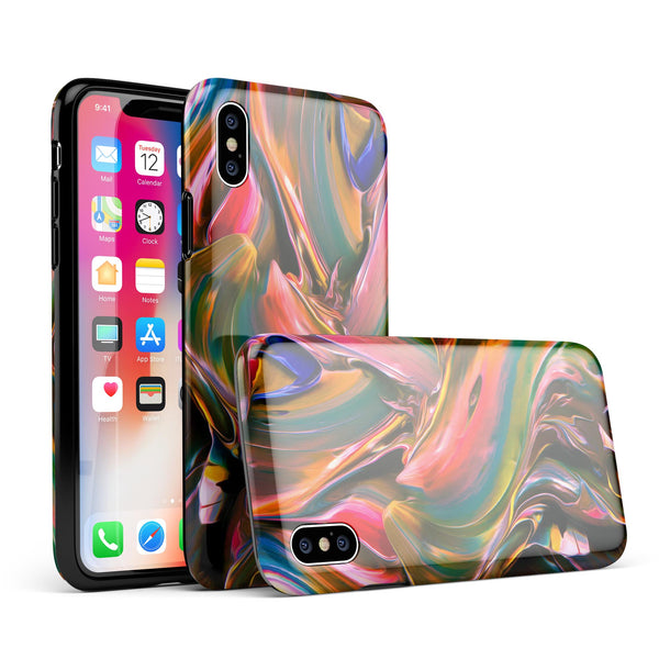 Blurred Abstract Flow V18 - iPhone X Swappable Hybrid Case