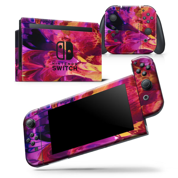 Blurred Abstract Flow V28 - Skin Wrap Decal for Nintendo Switch Lite Console & Dock - 3DS XL - 2DS - Pro - DSi - Wii - Joy-Con Gaming Controller