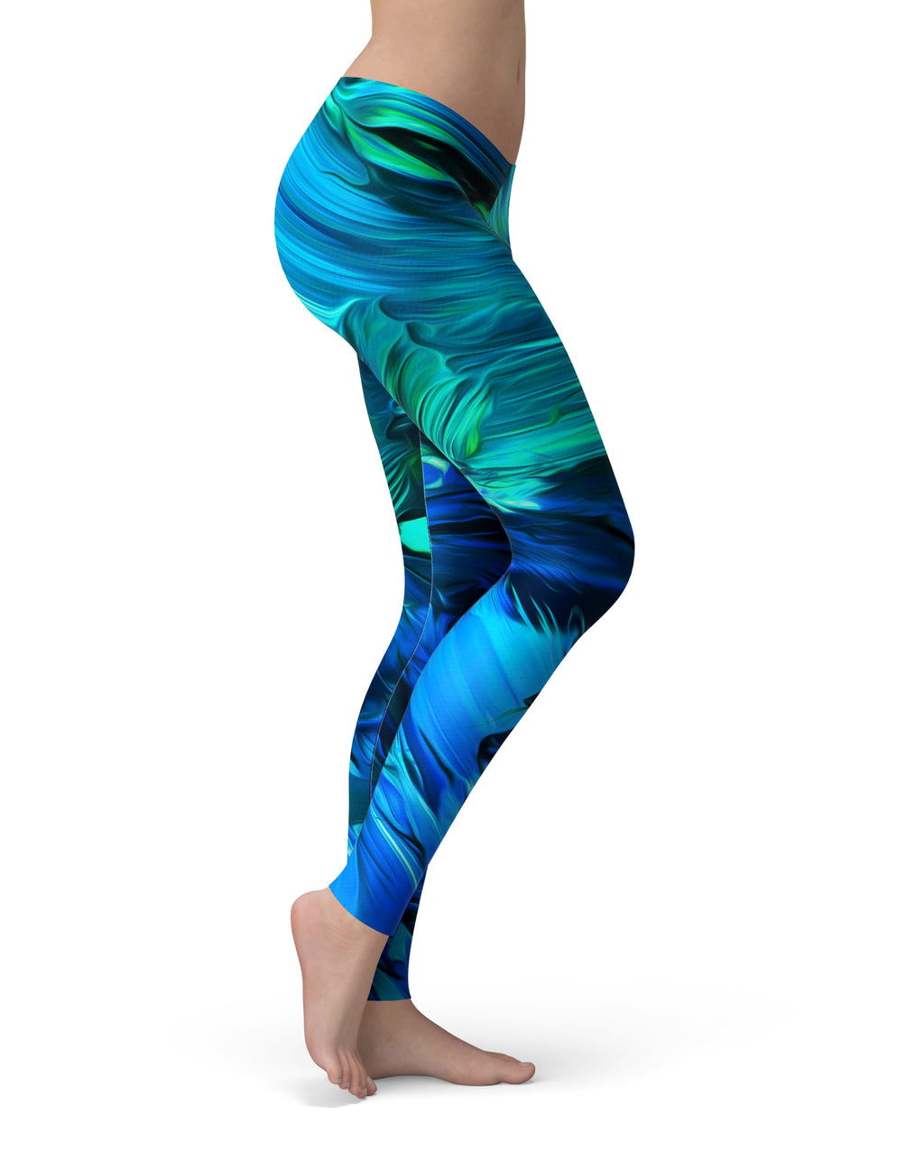 Teal Green Flowy Yoga Pants