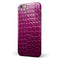 Bright Magenta Aligator Skin iPhone 6/6s or 6/6s Plus 2-Piece Hybrid INK-Fuzed Case