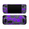 Bright Purple and Gray Digital Camouflage // Full Body Skin Decal Wrap Kit for the Steam Deck handheld gaming computer