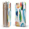 Bright Water Color Painted Feather iPhone 6/6s or 6/6s Plus 2-Piece Hybrid INK-Fuzed Case
