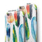 Bright Water Color Painted Feather iPhone 6/6s or 6/6s Plus 2-Piece Hybrid INK-Fuzed Case