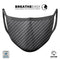 Carbon Fiber Texture - Made in USA Mouth Cover Unisex Anti-Dust Cotton Blend Reusable & Washable Face Mask with Adjustable Sizing for Adult or Child