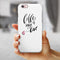 Coffee is My Love iPhone 6/6s or 6/6s Plus 2-Piece Hybrid INK-Fuzed Case