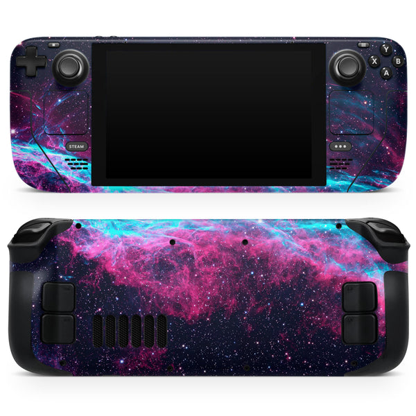 Cosmic Strobe Space V1 // Full Body Skin Decal Wrap Kit for the Steam Deck handheld gaming computer