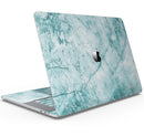 Cracked Turquise Marble Surface - Skin Decal Wrap Kit Compatible with the Apple MacBook Pro, Pro with Touch Bar or Air (11", 12", 13", 15" & 16" - All Versions Available)
