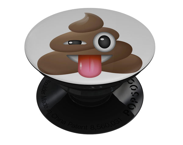 Crazy Poo Emoticon Emoji - Skin Kit for PopSockets and other Smartphone Extendable Grips & Stands