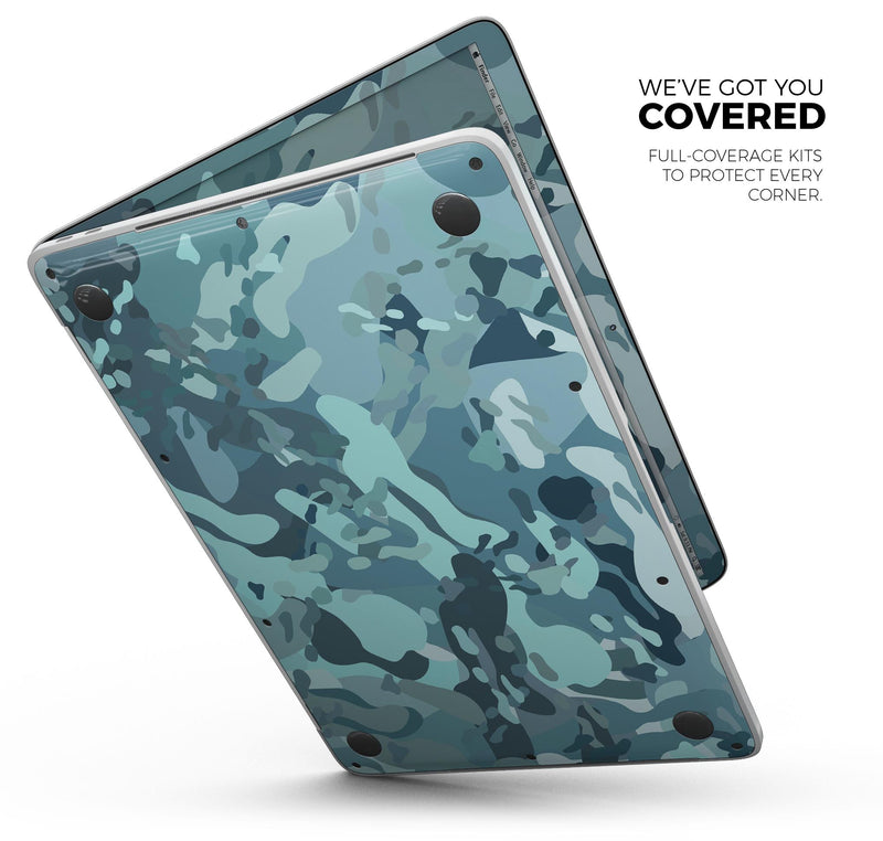 Desert Sea Camouflage V2 - Skin Decal Wrap Kit Compatible with the Apple MacBook Pro, Pro with Touch Bar or Air (11", 12", 13", 15" & 16" - All Versions Available)