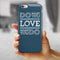 Do What You Love What You Do iPhone 6/6s or 6/6s Plus 2-Piece Hybrid INK-Fuzed Case