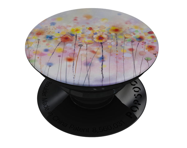 Drizzle Watercolor Flowers V1 - Skin Kit for PopSockets and other Smartphone Extendable Grips & Stands