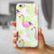 Flamingos Over Green Leaves iPhone 6/6s or 6/6s Plus 2-Piece Hybrid INK-Fuzed Case