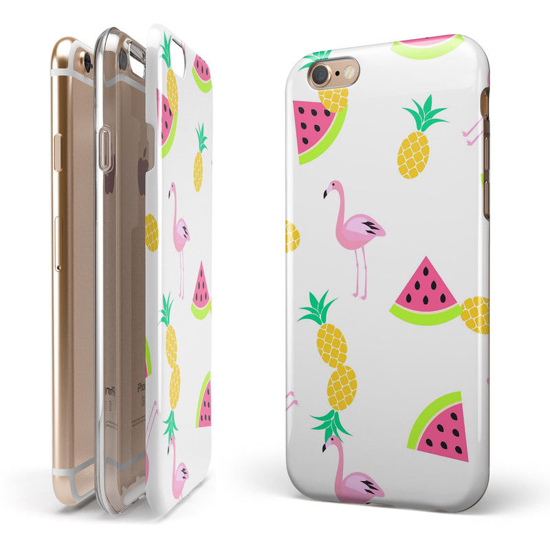 Flaminos Fun and Fruit iPhone 6/6s or 6/6s Plus 2-Piece Hybrid INK-Fuzed Case