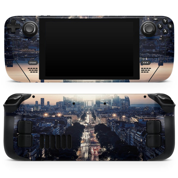 Flipped Fantasy Science Vision // Full Body Skin Decal Wrap Kit for the Steam Deck handheld gaming computer