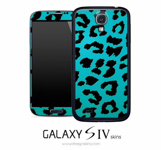 Turquoise Leopard Skin for the Galaxy S4