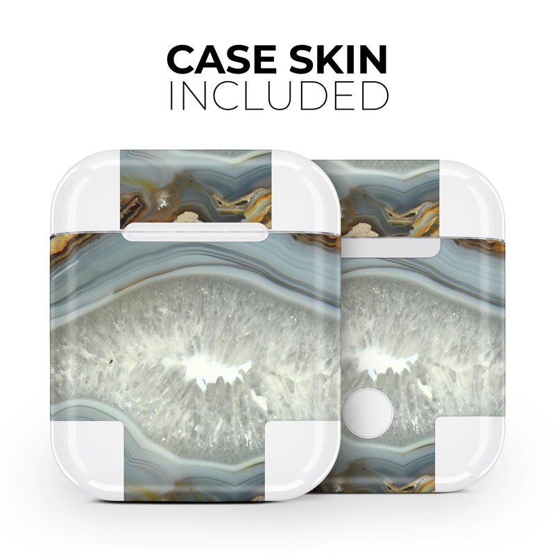 Gold Crystal - Full Body Skin Decal Wrap Kit for the Wireless Bluetooth Apple Airpods Pro, AirPods Gen 1 or Gen 2 with Wireless Charging