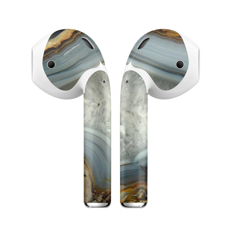 Gold Crystal - Full Body Skin Decal Wrap Kit for the Wireless Bluetooth Apple Airpods Pro, AirPods Gen 1 or Gen 2 with Wireless Charging