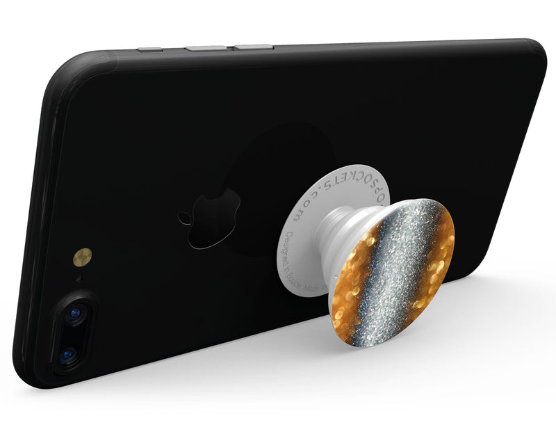 Gold and Silver Unfocused Orbs of Glowing Light - Skin Kit for PopSockets and other Smartphone Extendable Grips & Stands
