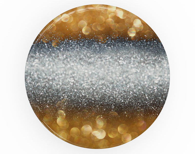 Gold and Silver Unfocused Orbs of Glowing Light - Skin Kit for PopSockets and other Smartphone Extendable Grips & Stands