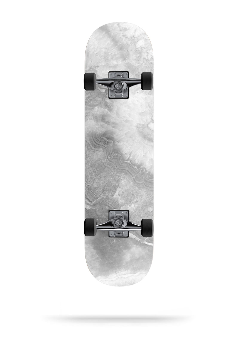 Gray Slate Marble V26 - Full Body Skin Decal Wrap Kit for Skateboard Decks