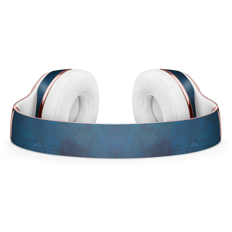 Grungy Blue Scratch Surface Full-Body Skin Kit for the Beats by Dre Solo 3 Wireless Headphones
