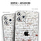 Grungy Red & White Brick Wall - Skin-Kit compatible with the Apple iPhone 13, 13 Pro Max, 13 Mini, 13 Pro, iPhone 12, iPhone 11 (All iPhones Available)
