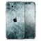 Grungy Teal Wavy Abstract Surface - Skin-Kit compatible with the Apple iPhone 13, 13 Pro Max, 13 Mini, 13 Pro, iPhone 12, iPhone 11 (All iPhones Available)