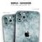 Grungy Teal Wavy Abstract Surface - Skin-Kit compatible with the Apple iPhone 13, 13 Pro Max, 13 Mini, 13 Pro, iPhone 12, iPhone 11 (All iPhones Available)