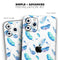 Hipster Feather Pattern - Skin-Kit compatible with the Apple iPhone 13, 13 Pro Max, 13 Mini, 13 Pro, iPhone 12, iPhone 11 (All iPhones Available)
